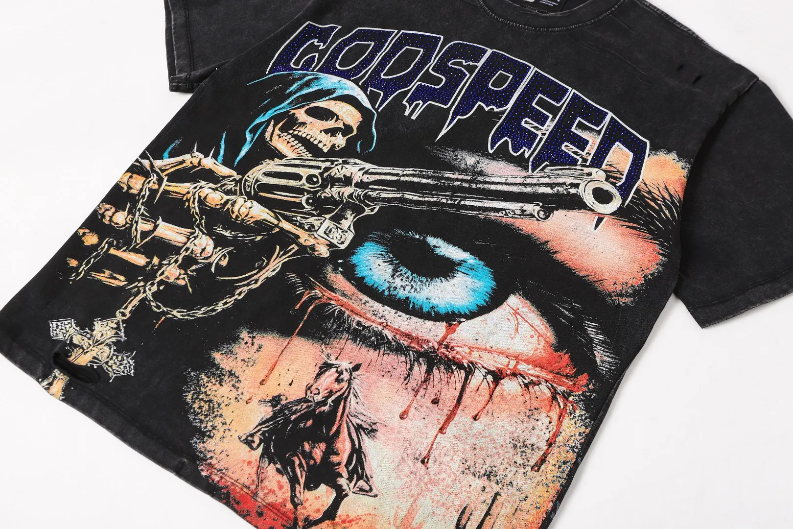 G 6207# Black/ ｜ godspeed（ + ）+ In Stock Retro T （fabric）：32 Sizes（size）：S-M-L-XL （colour）： Black/ 👉